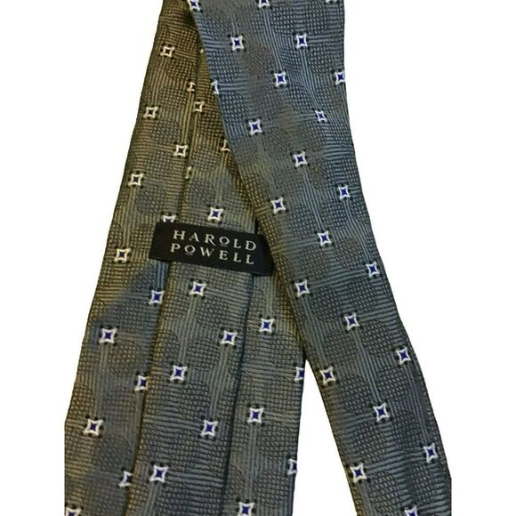 5/$10 Harold Powell Geometric Men’s Tie 58in NWOT - Picture 3 of 5